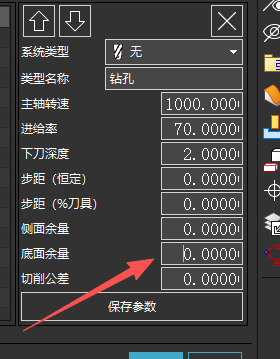切削参数中的底面余量