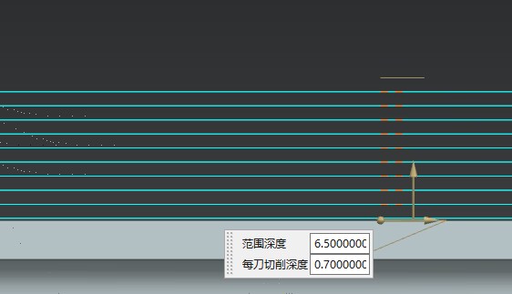 切削层和层深设置界面