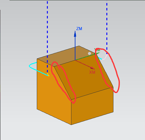 3D 倒角漏掉斜边
